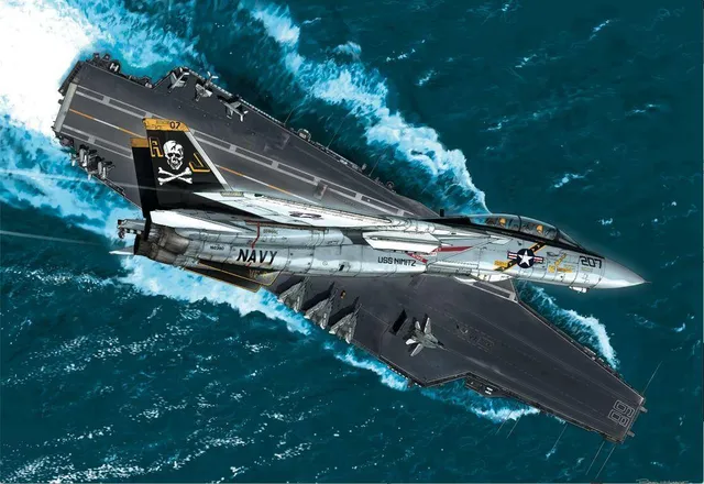 La Boutique du Pilote F-14 Tomcat poster 70x50 Romain Hugault